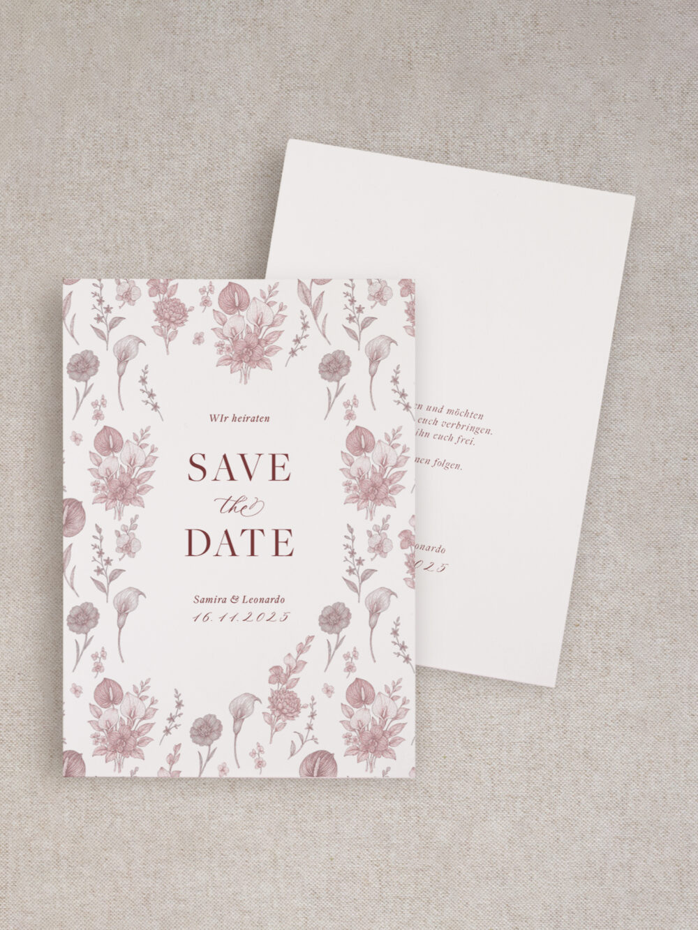 Save the Date Karte "Floral"