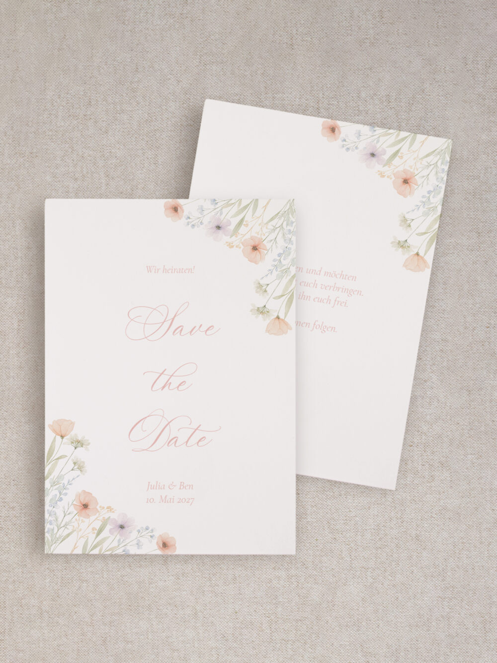 Save the Date Karte "Blossom Whisper"